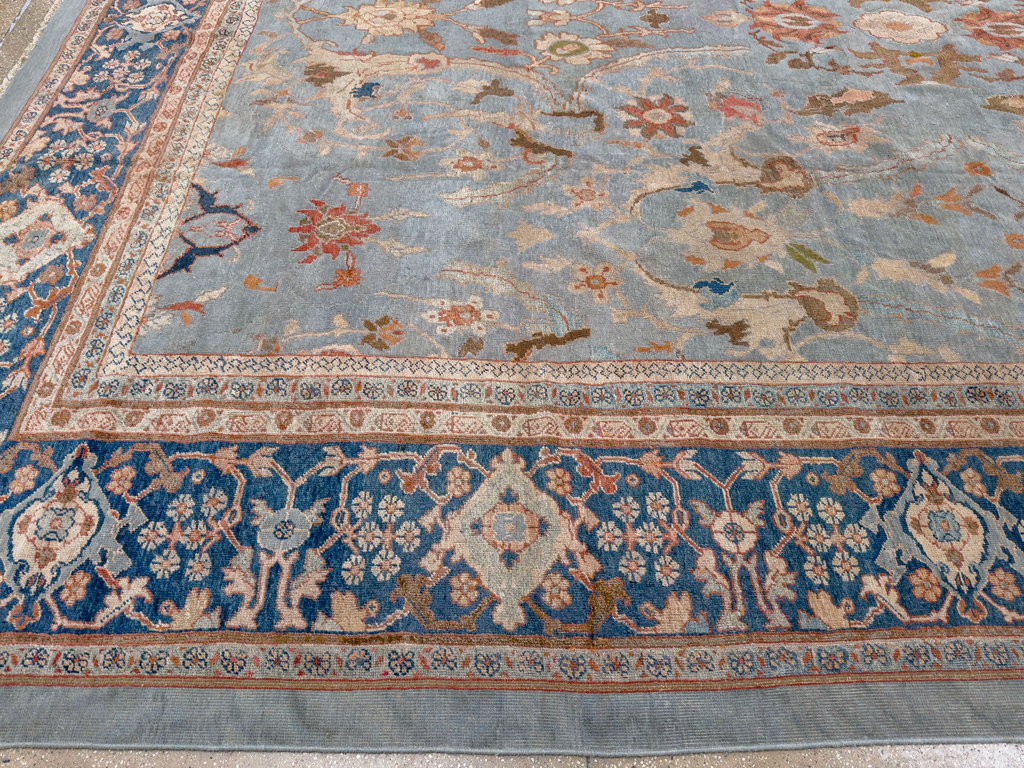 Antique Persian Mahal Large Carpet, No.33135 - Galerie Shabab