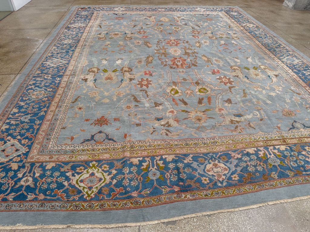 Antique Persian Mahal Large Carpet, No.33135 - Galerie Shabab
