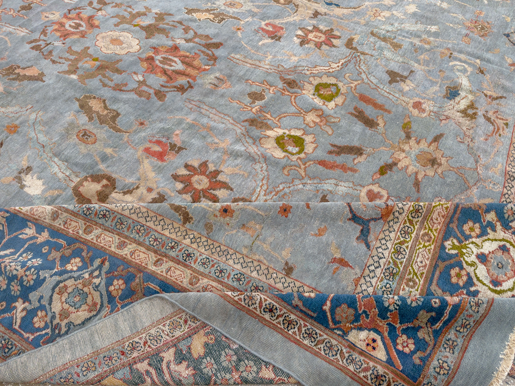 Antique Persian Mahal Large Carpet, No.33135 - Galerie Shabab