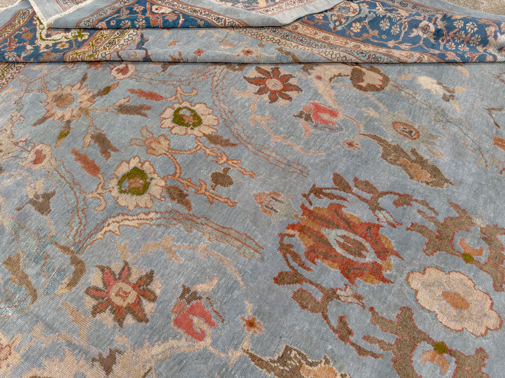 Antique Persian Mahal Large Carpet, No.33135 - Galerie Shabab