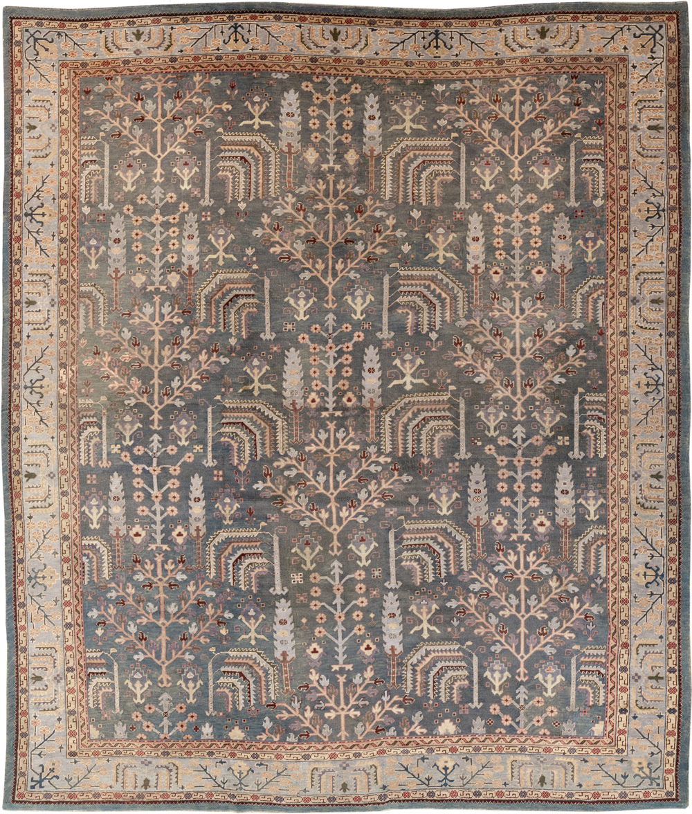 Antique Turkish Oushak Large Room Size Carpet, No.33142 - Galerie Shabab