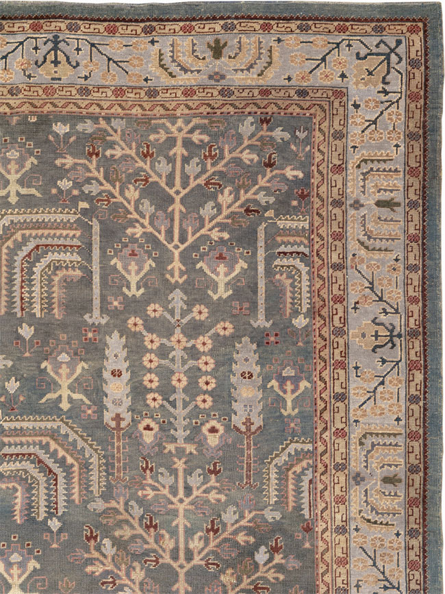 Antique Turkish Oushak Large Room Size Carpet, No.33142 - Galerie Shabab