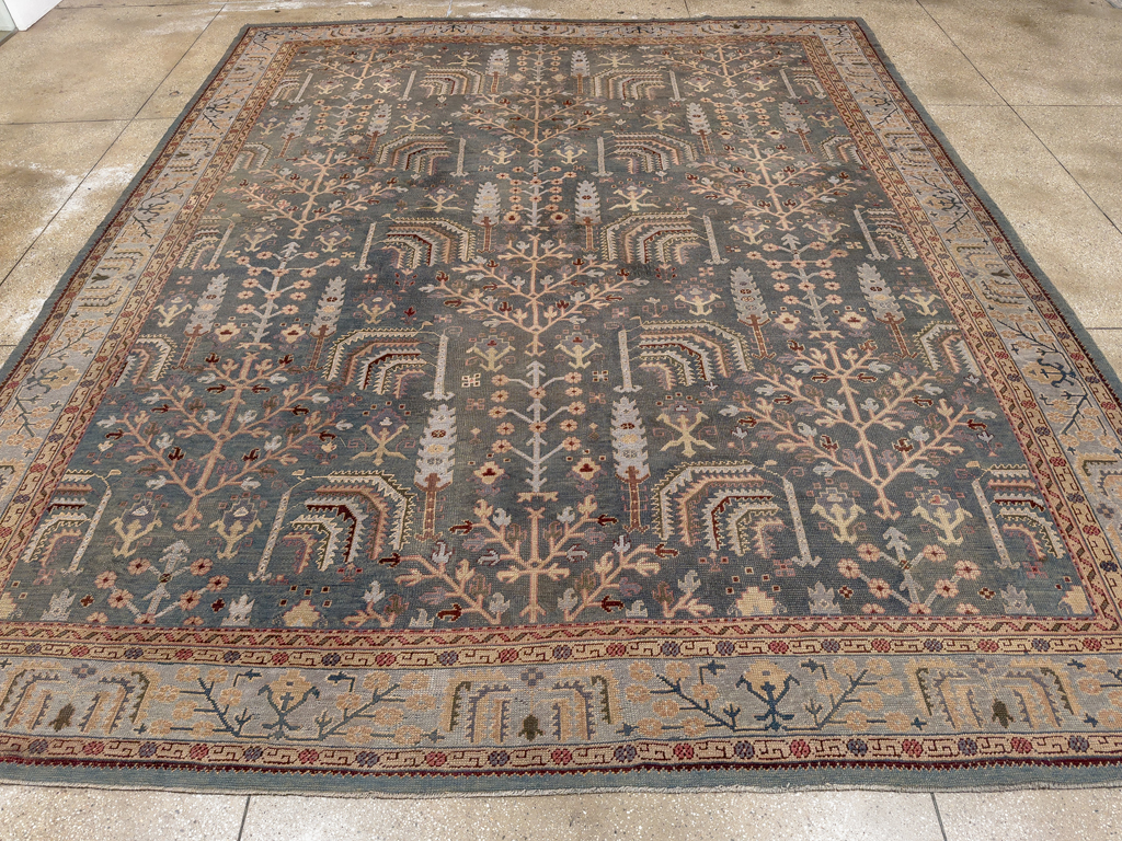 Antique Turkish Oushak Large Room Size Carpet, No.33142 - Galerie Shabab