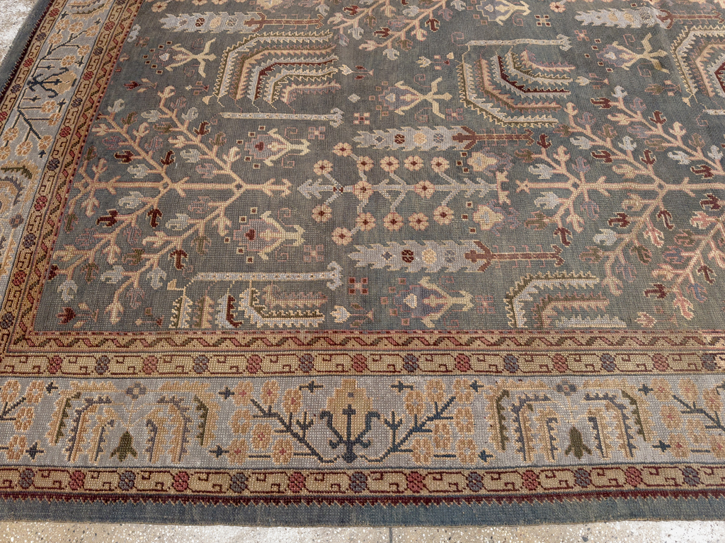 Antique Turkish Oushak Large Room Size Carpet, No.33142 - Galerie Shabab