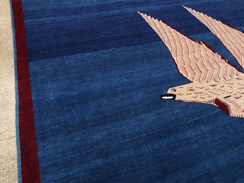 Vintage Turkish Pictorial Room Size Carpet, No.33143 - Galerie Shabab