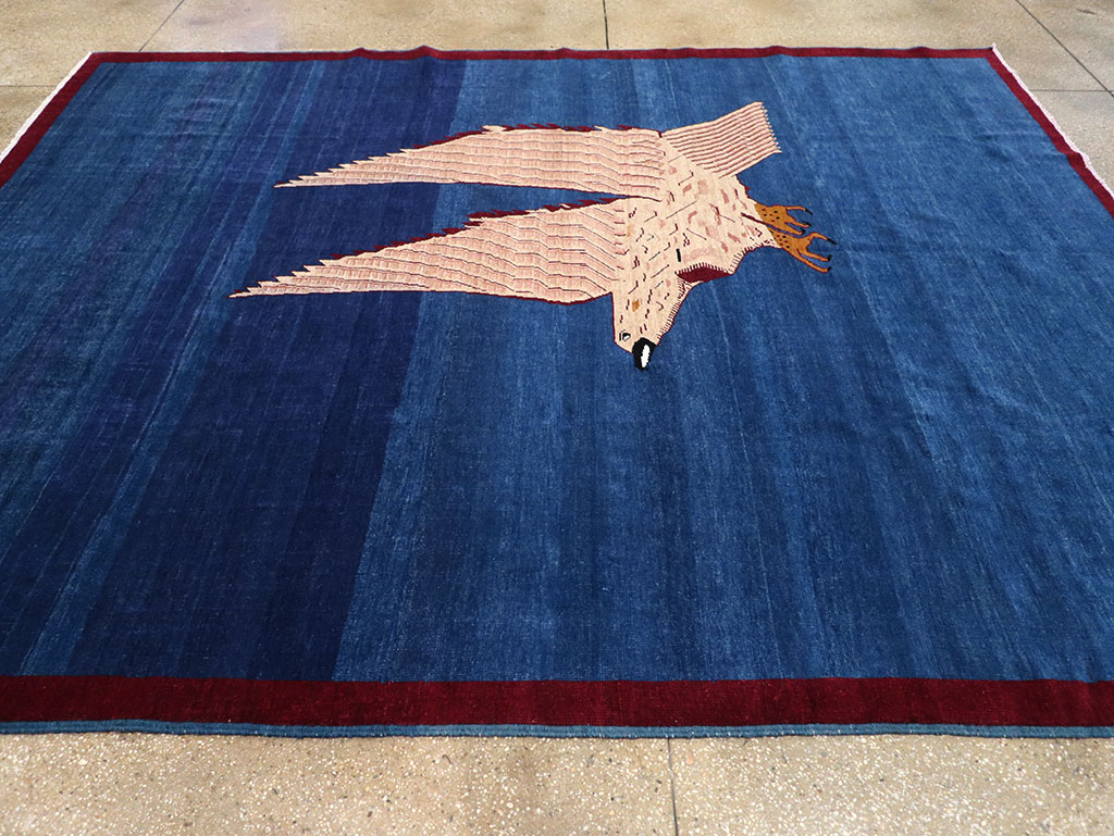 Vintage Turkish Pictorial Room Size Carpet, No.33143 - Galerie Shabab