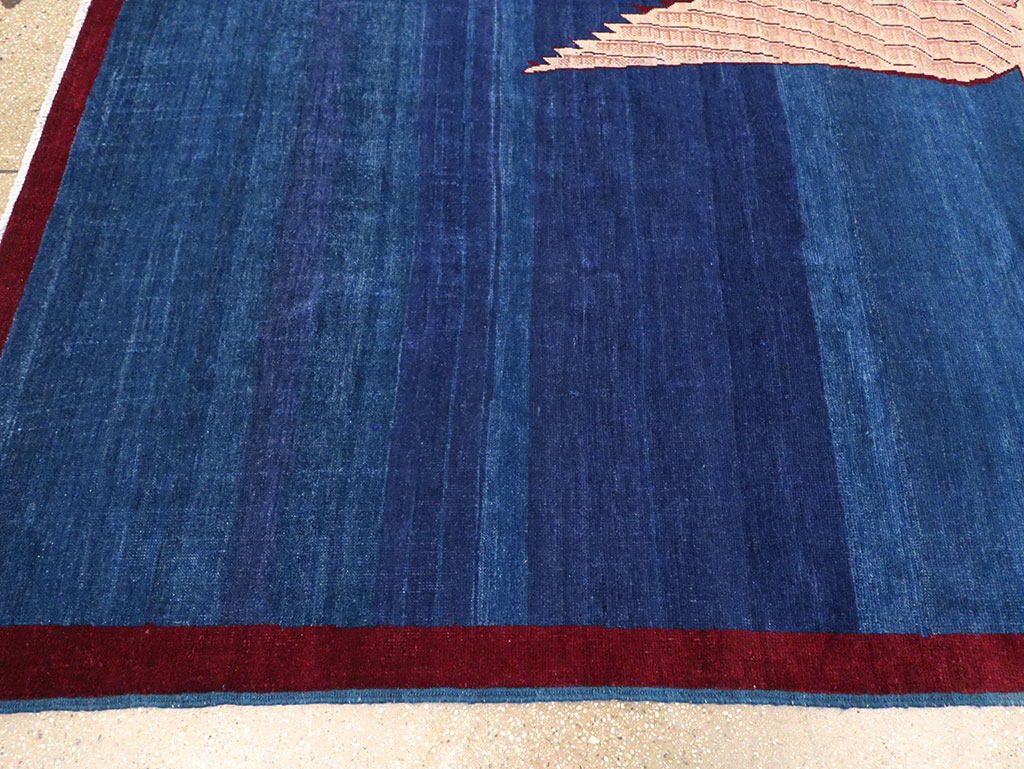 Vintage Turkish Pictorial Room Size Carpet, No.33143 - Galerie Shabab