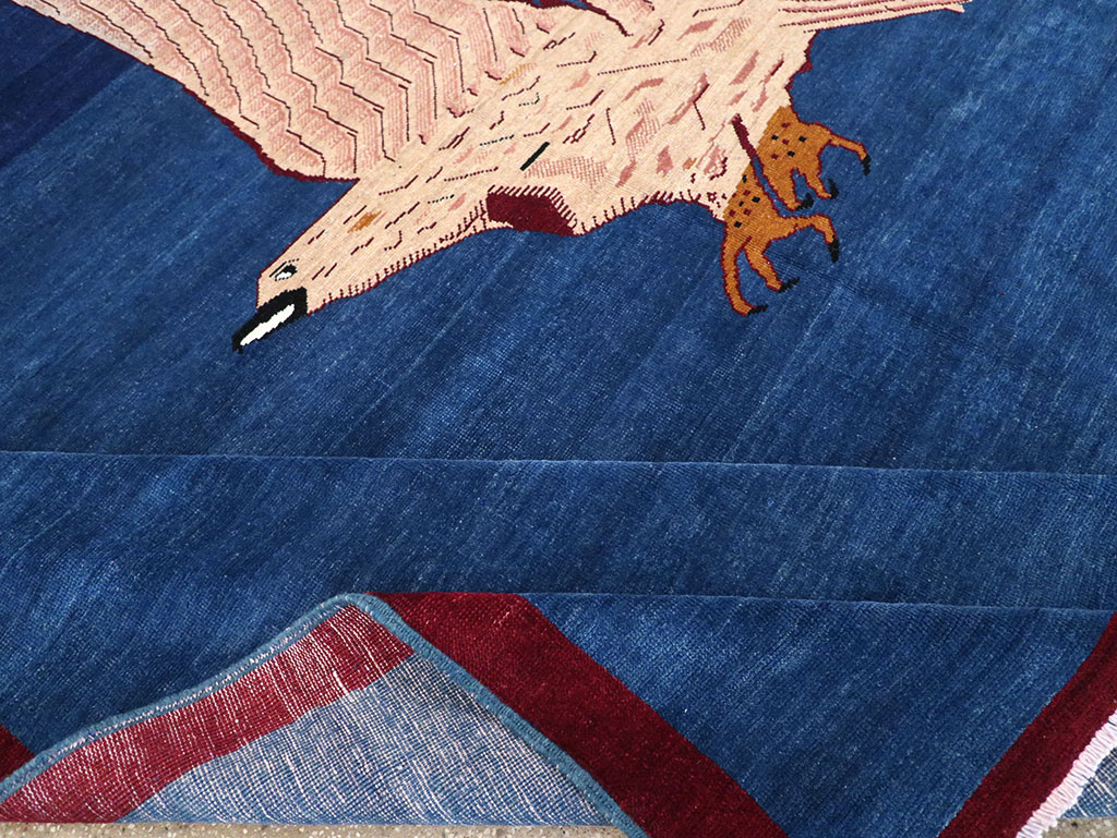 Vintage Turkish Pictorial Room Size Carpet, No.33143 - Galerie Shabab