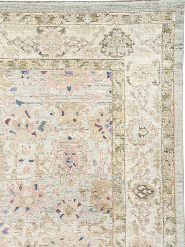 Modern Turkish Oushak Large Room Size Carpet, No.33148 - Galerie Shabab