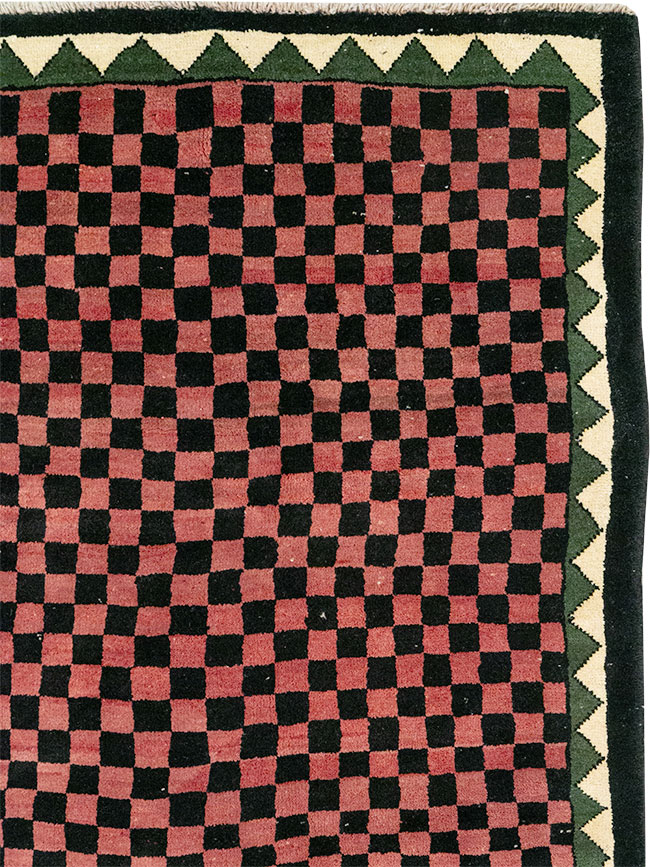Modern Indian Gabbeh Accent Carpet, No.33163 - Galerie Shabab