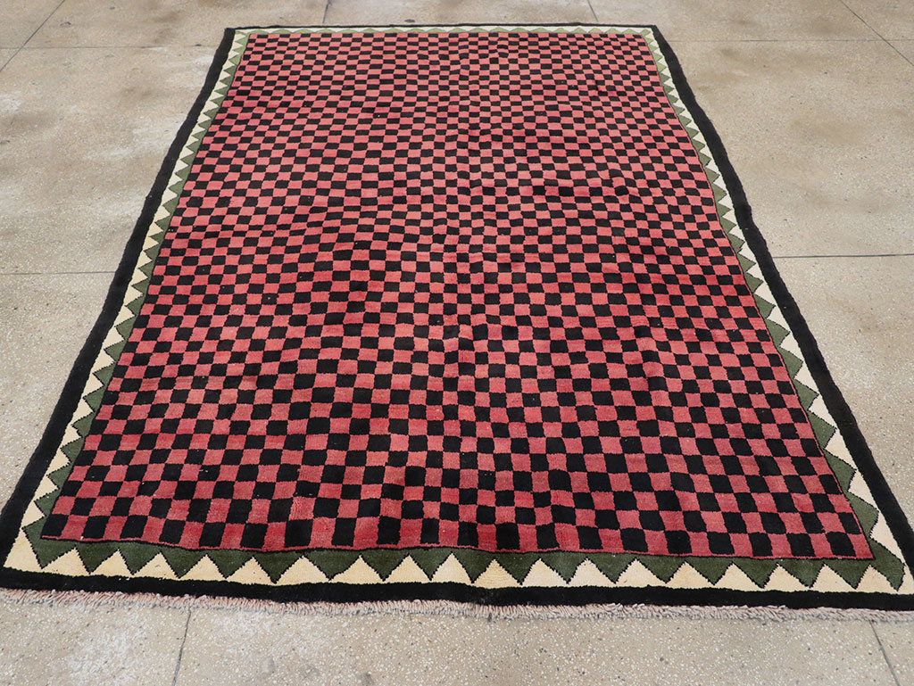 Modern Indian Gabbeh Accent Carpet, No.33163 - Galerie Shabab