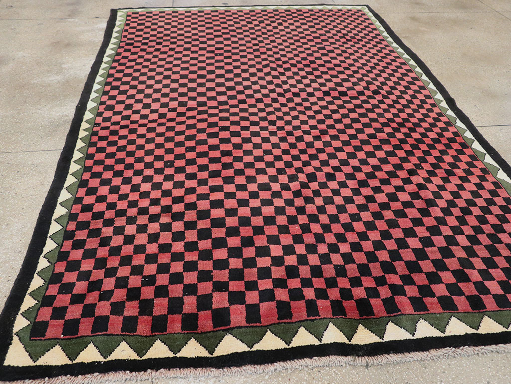 Modern Indian Gabbeh Accent Carpet, No.33163 - Galerie Shabab