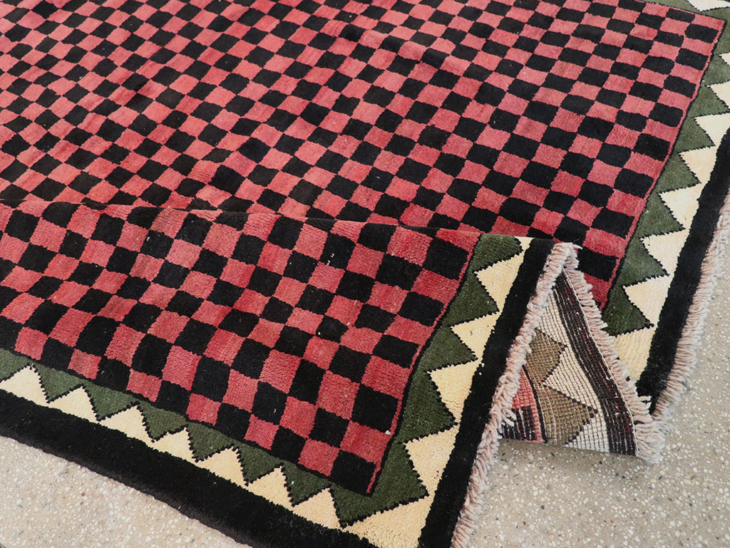 Modern Indian Gabbeh Accent Carpet, No.33163 - Galerie Shabab
