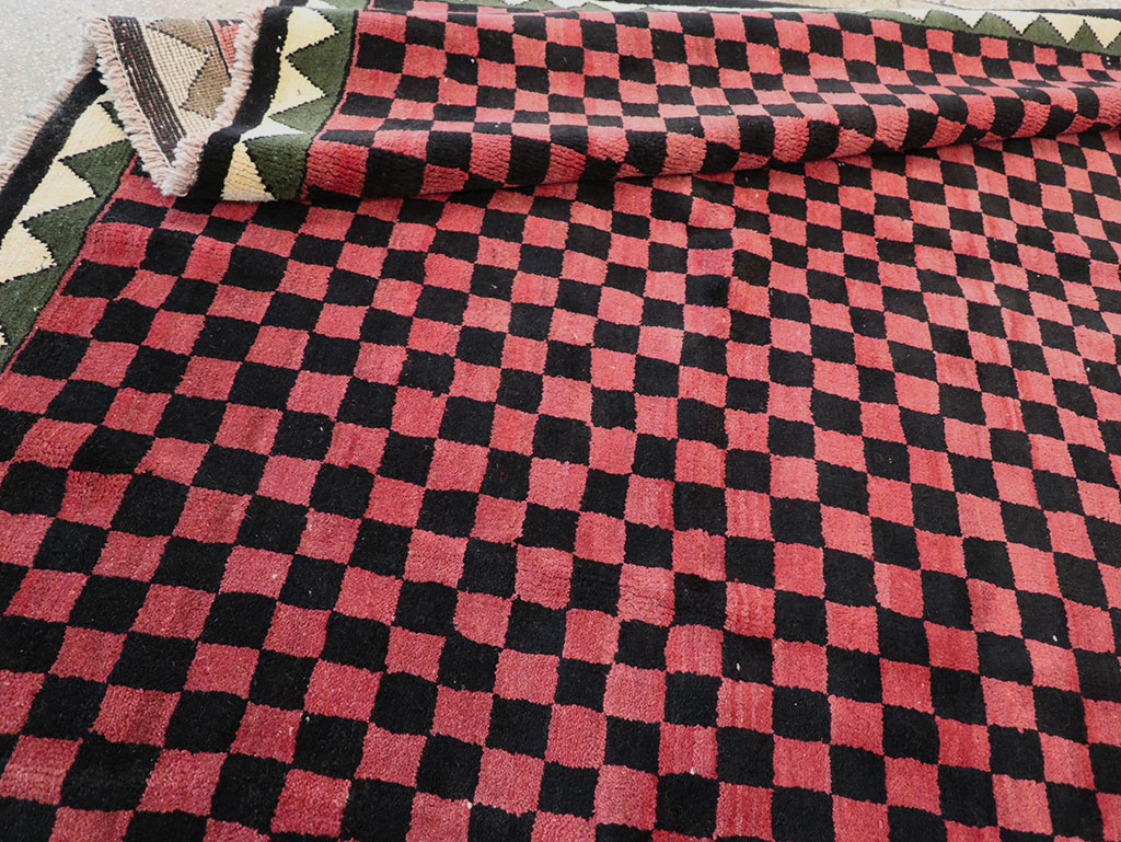 Modern Indian Gabbeh Accent Carpet, No.33163 - Galerie Shabab