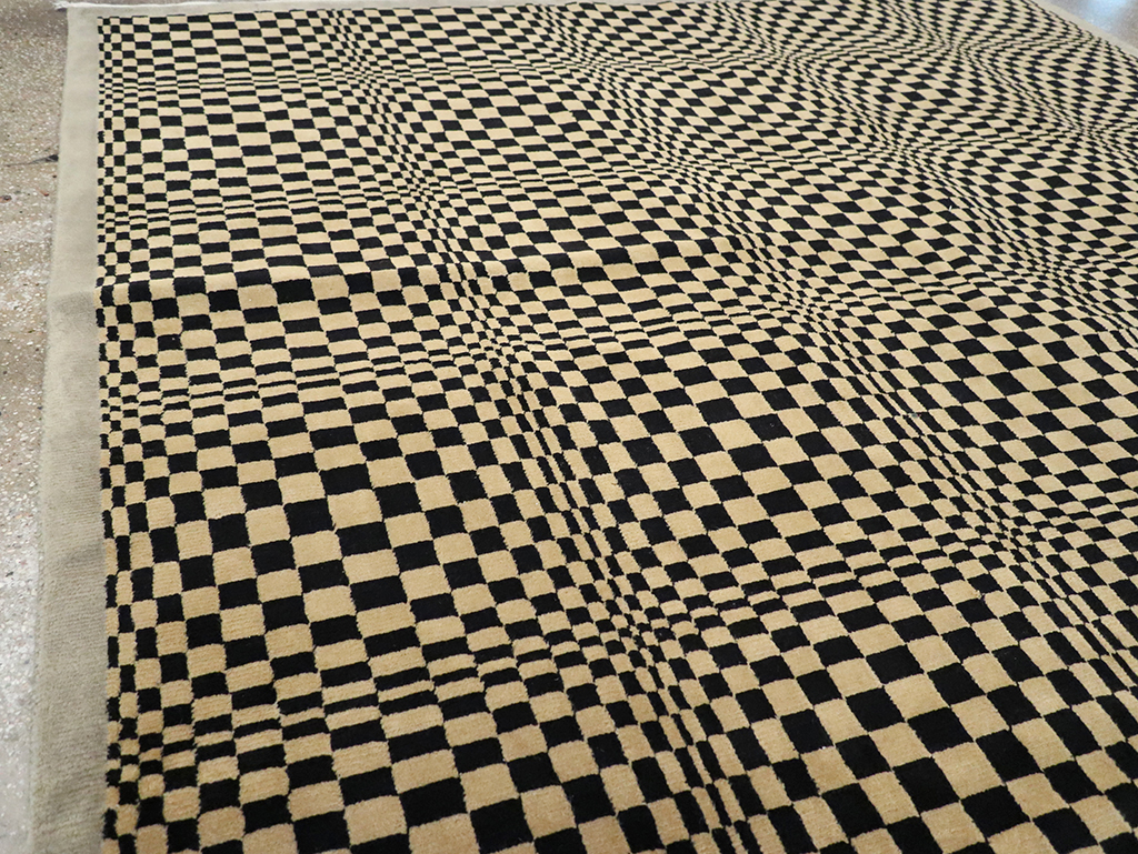 Modern Tibetan Art Deco Room Size Carpet, No.33164 - Galerie Shabab