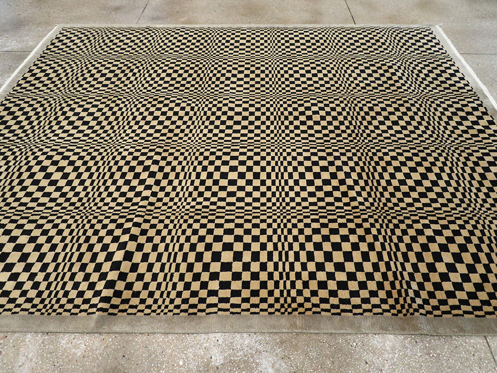 Modern Tibetan Art Deco Room Size Carpet, No.33164 - Galerie Shabab