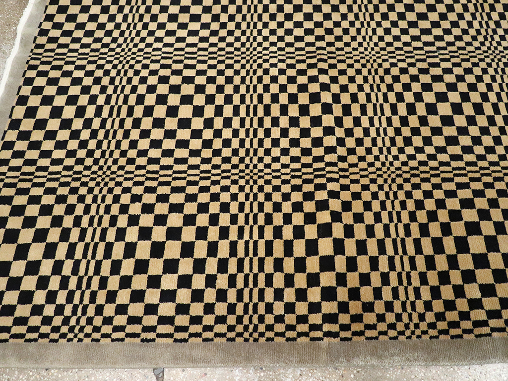 Modern Tibetan Art Deco Room Size Carpet, No.33164 - Galerie Shabab