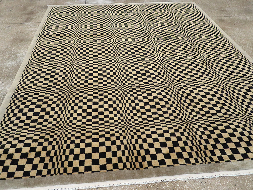 Modern Tibetan Art Deco Room Size Carpet, No.33164 - Galerie Shabab