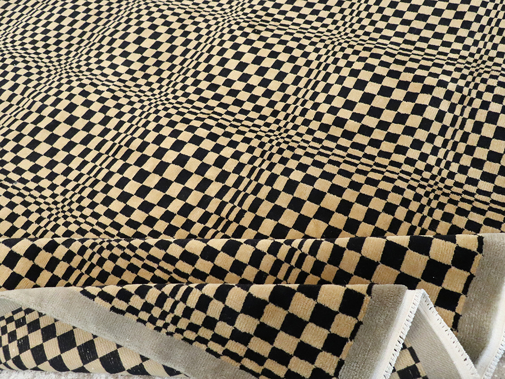 Modern Tibetan Art Deco Room Size Carpet, No.33164 - Galerie Shabab