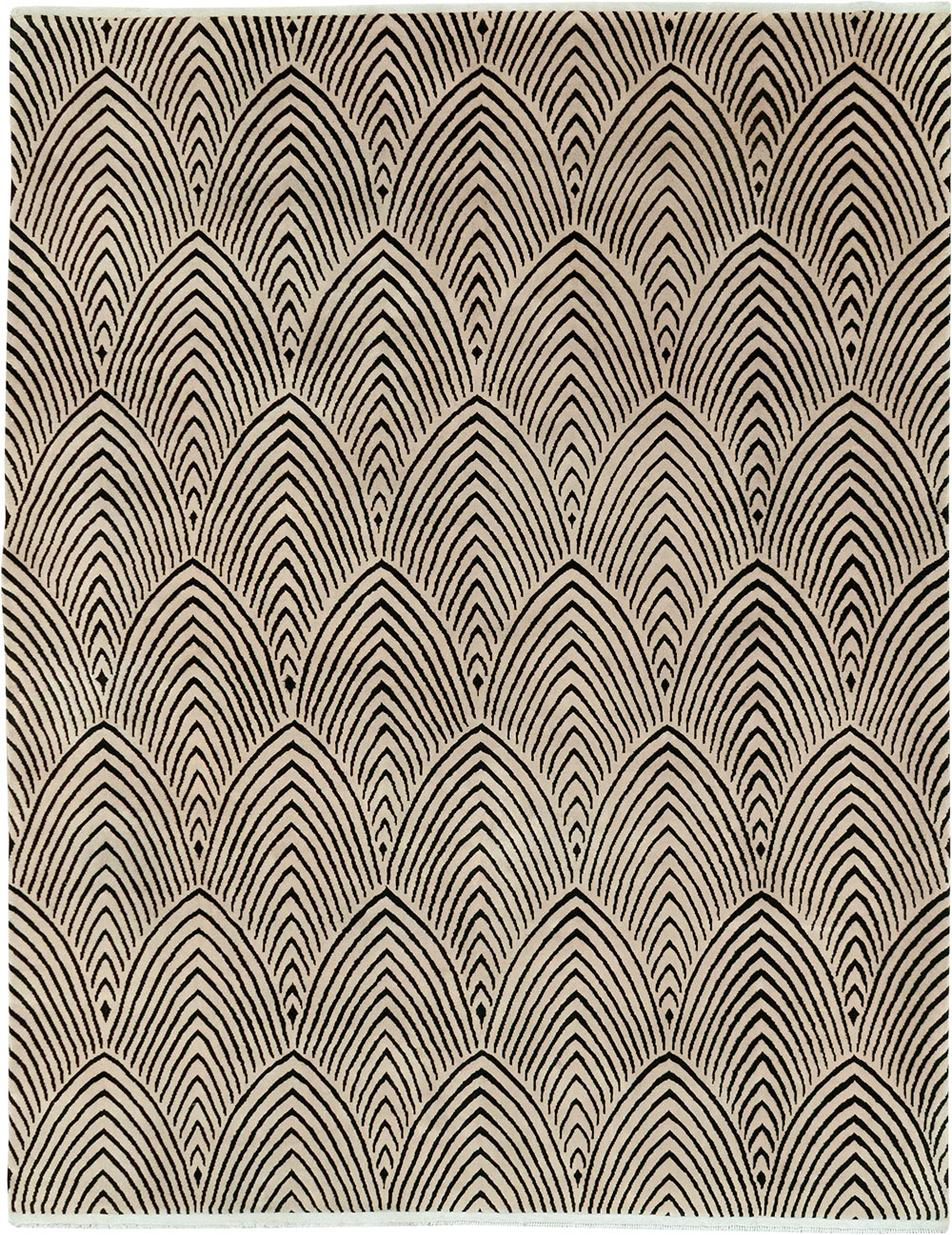 Antique Chinese Art Deco Room Size Carpet, No.33169 - Galerie Shabab