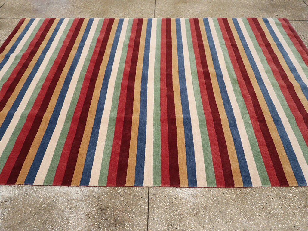 Modern Tibetan Accent Rug, No.33170 - Galerie Shabab