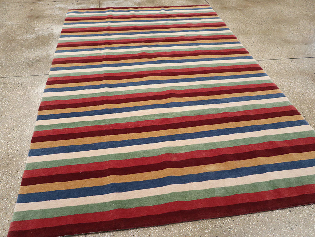 Modern Tibetan Accent Rug, No.33170 - Galerie Shabab