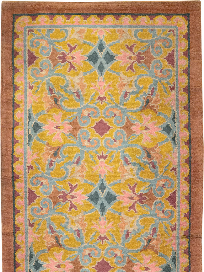 Antique Spanish Savonnerie Long Runner, No.33171 - Galerie Shabab