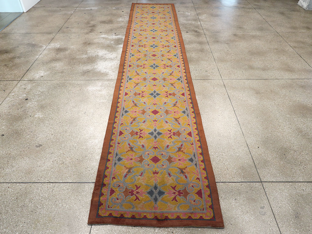 Antique Spanish Savonnerie Long Runner, No.33171 - Galerie Shabab