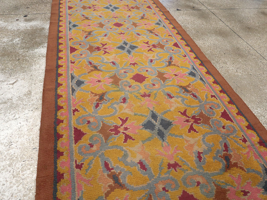 Antique Spanish Savonnerie Long Runner, No.33171 - Galerie Shabab