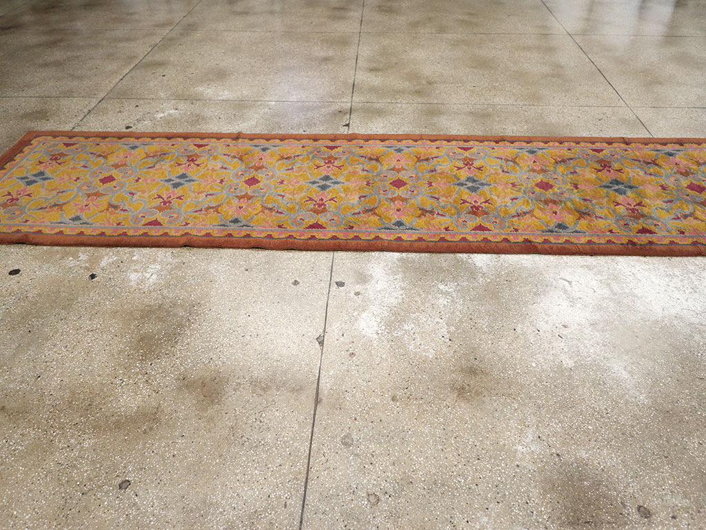 Antique Spanish Savonnerie Long Runner, No.33171 - Galerie Shabab