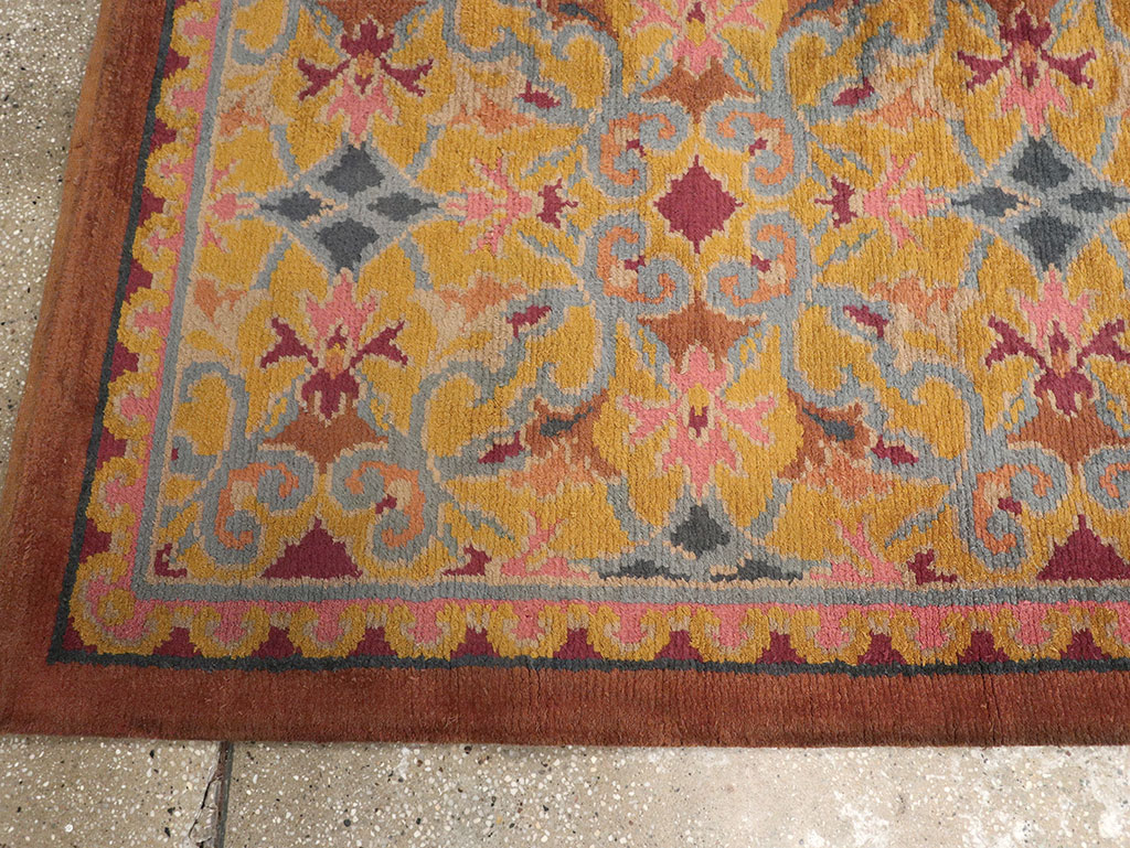Antique Spanish Savonnerie Long Runner, No.33171 - Galerie Shabab