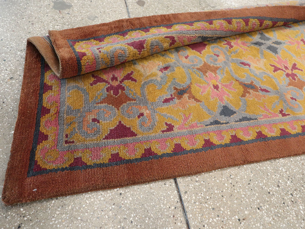 Antique Spanish Savonnerie Long Runner, No.33171 - Galerie Shabab