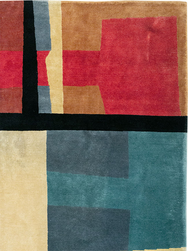 Modern Tibetan Art Deco Room Size Carpet, No.33173 - Galerie Shabab