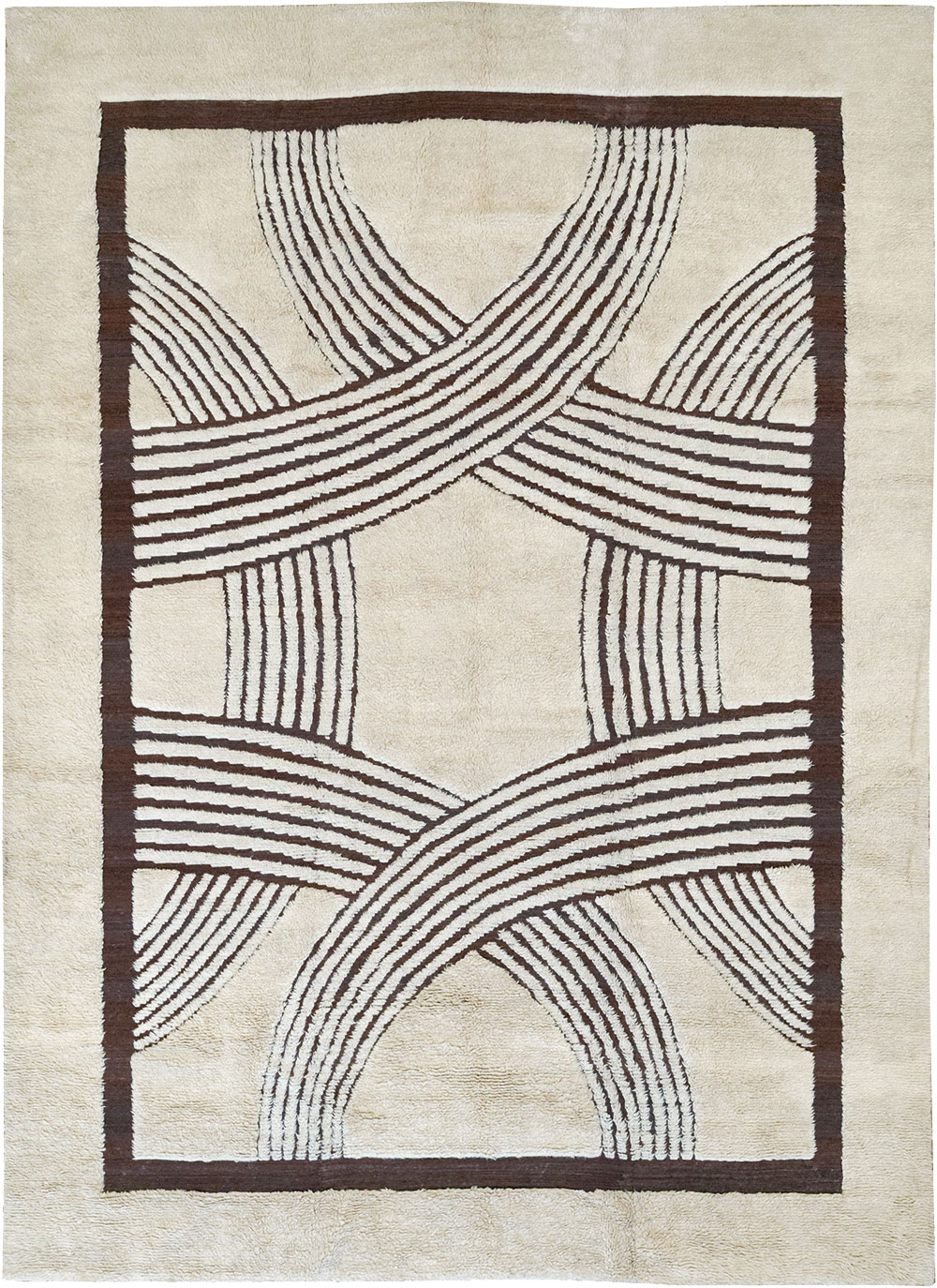 Modern Moroccan Art Deco Room Size Carpet, No.33174 - Galerie Shabab