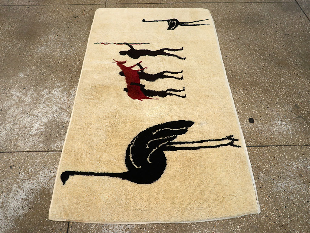 Vintage African Moroccan Pictorial Rug, No.33176 - Galerie Shabab