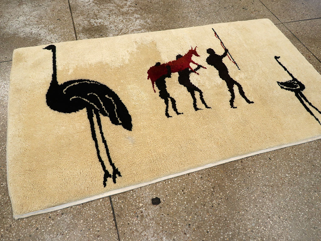 Vintage African Moroccan Pictorial Rug, No.33176 - Galerie Shabab