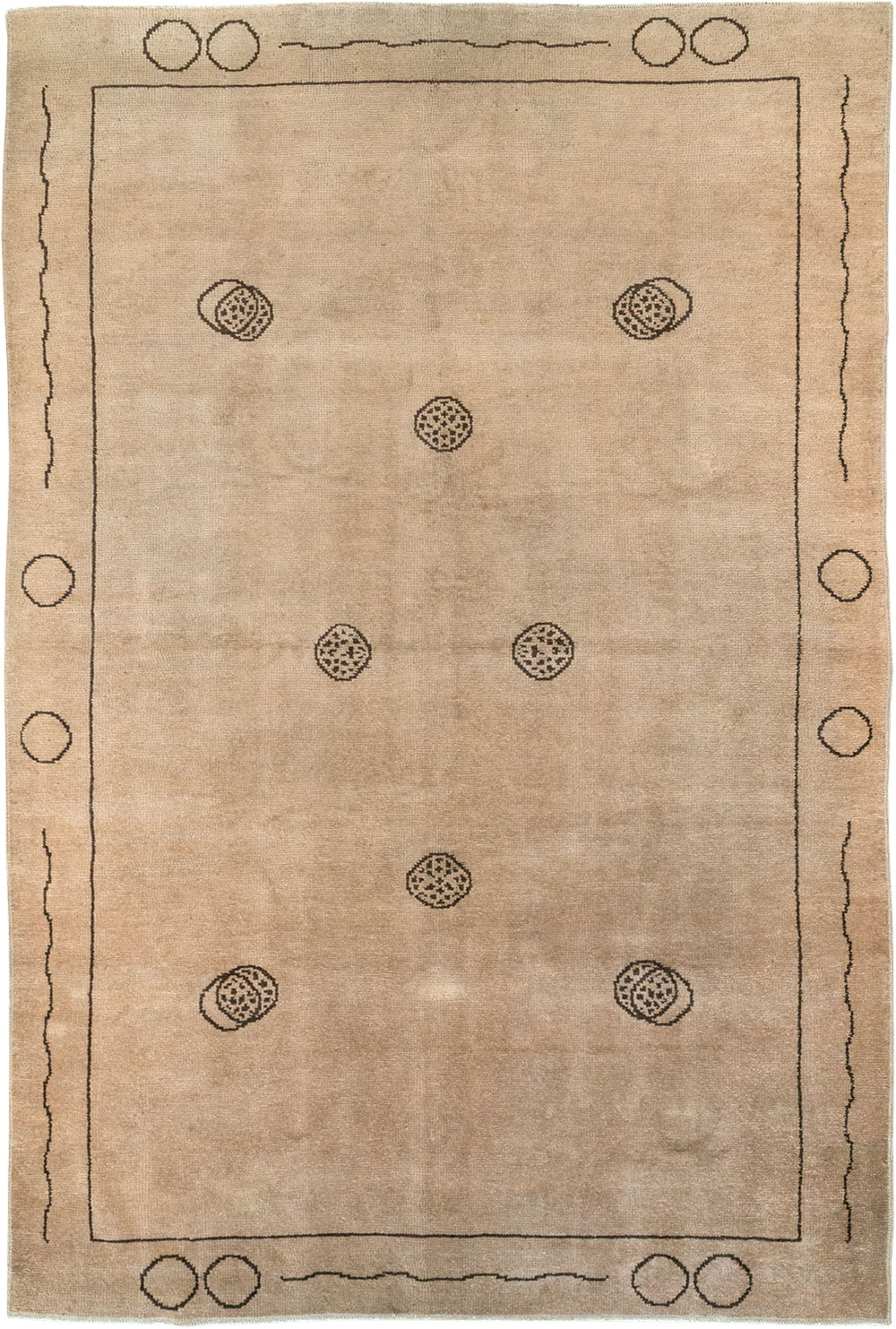 Vintage Chinese Art Deco Room Size Carpet, No.33179 - Galerie Shabab