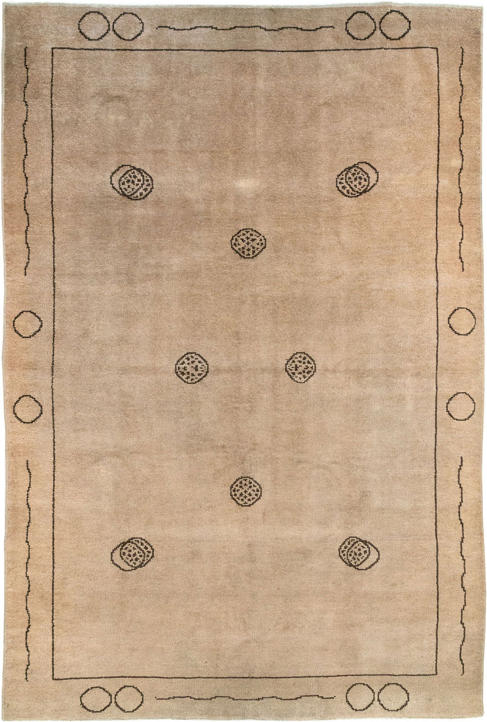 Vintage Chinese Art Deco Room Size Carpet, No.33179 - Galerie Shabab