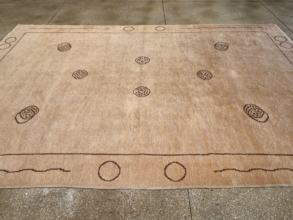 Vintage Chinese Art Deco Room Size Carpet, No.33179 - Galerie Shabab