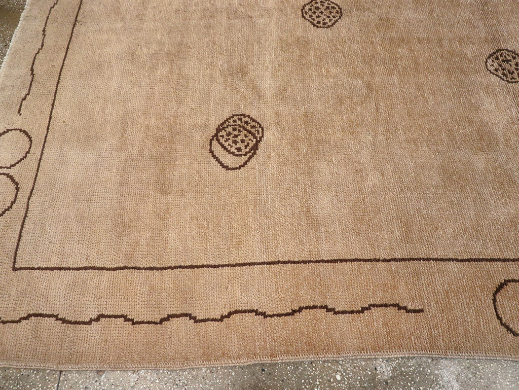 Vintage Chinese Art Deco Room Size Carpet, No.33179 - Galerie Shabab