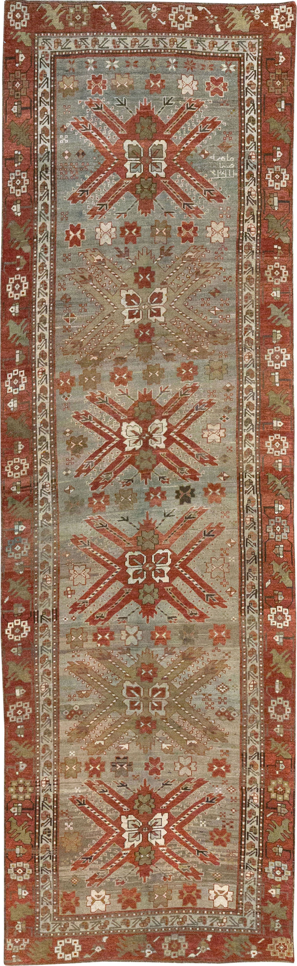 Antique Caucasian Kazak Runner, No.33183 - Galerie Shabab