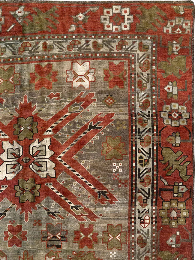 Antique Caucasian Kazak Runner, No.33183 - Galerie Shabab