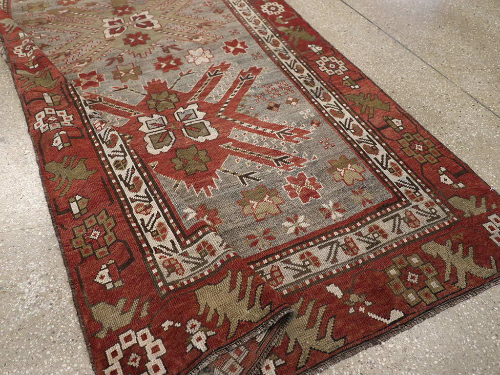Antique Caucasian Kazak Runner, No.33183 - Galerie Shabab
