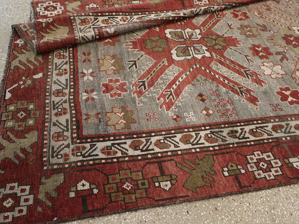 Antique Caucasian Kazak Runner, No.33183 - Galerie Shabab