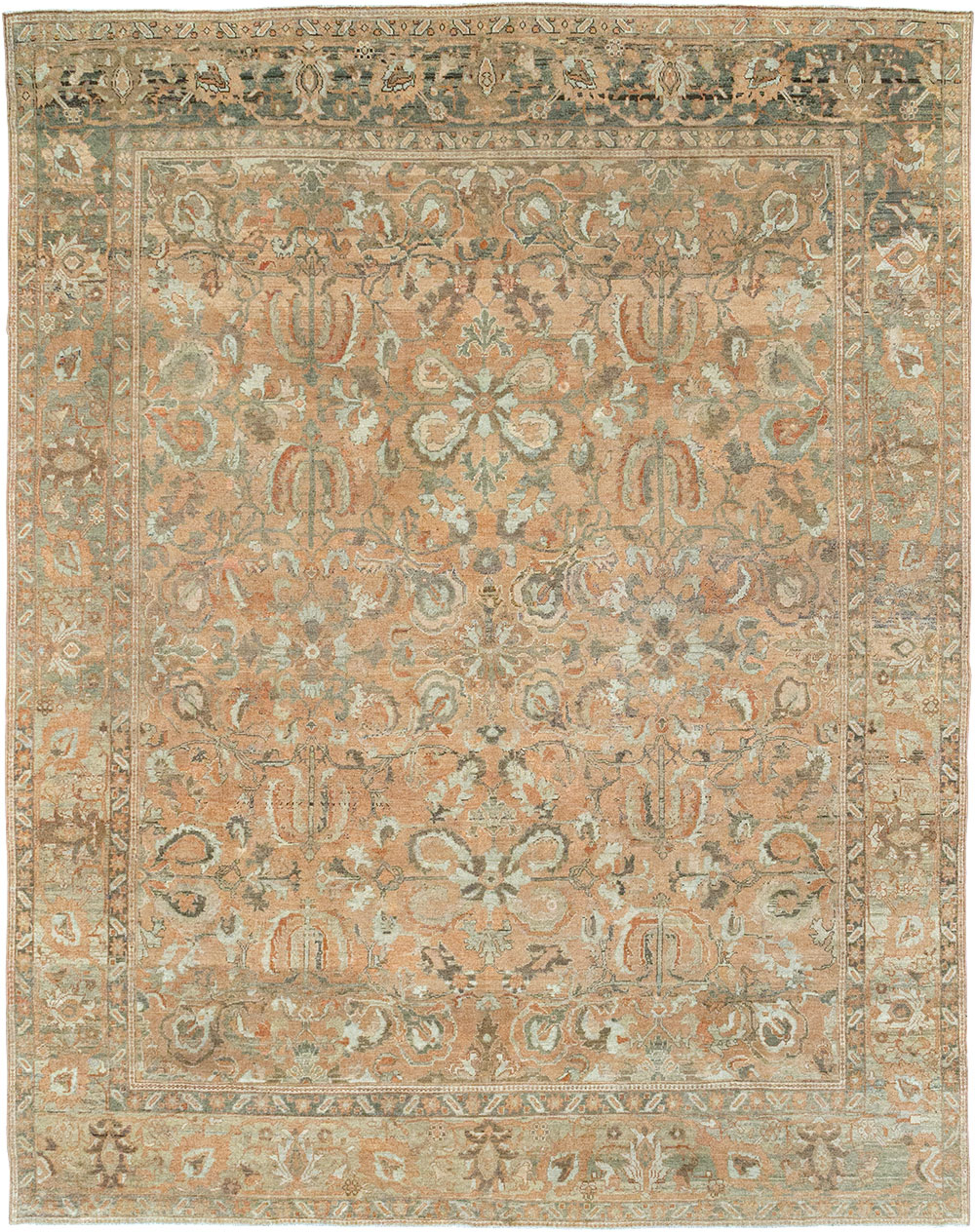 Antique Persian Mahal Room Size Carpet, No.33184 - Galerie Shabab