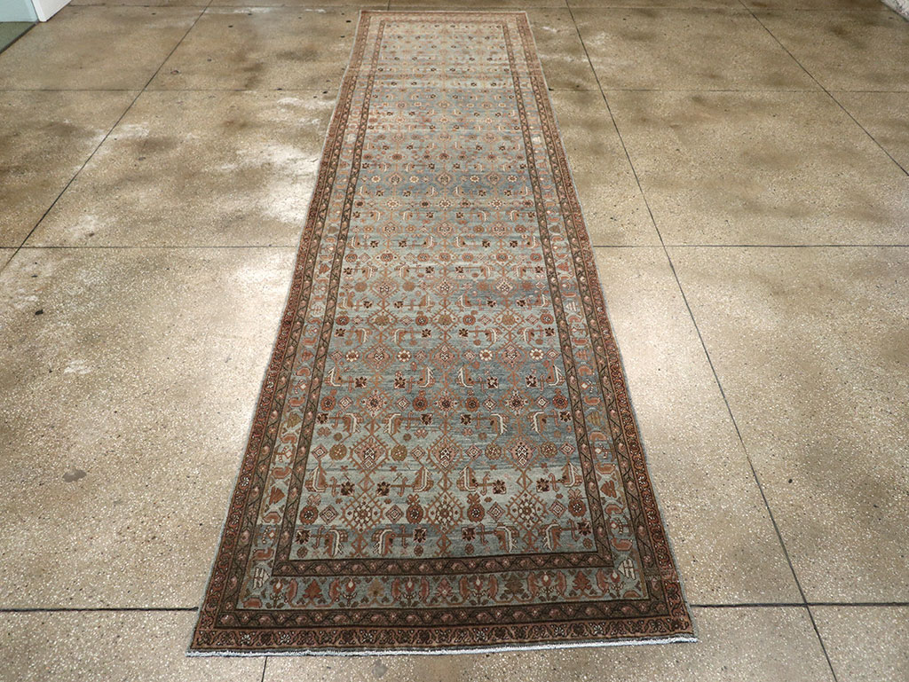 Antique Persian Malayer Long Runner, No.33187 - Galerie Shabab