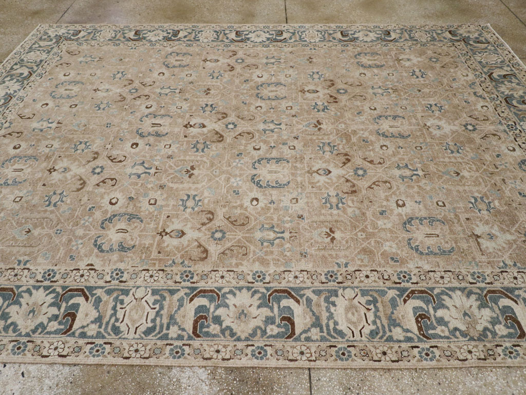 Antique Persian Tabriz Room Size Carpet, No.33190 - Galerie Shabab