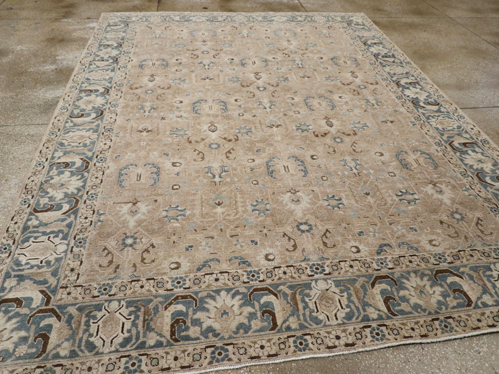 Antique Persian Tabriz Room Size Carpet, No.33190 - Galerie Shabab
