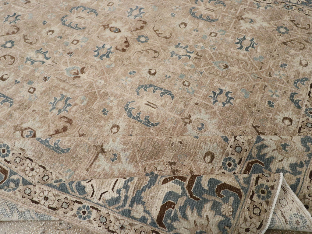 Antique Persian Tabriz Room Size Carpet, No.33190 - Galerie Shabab