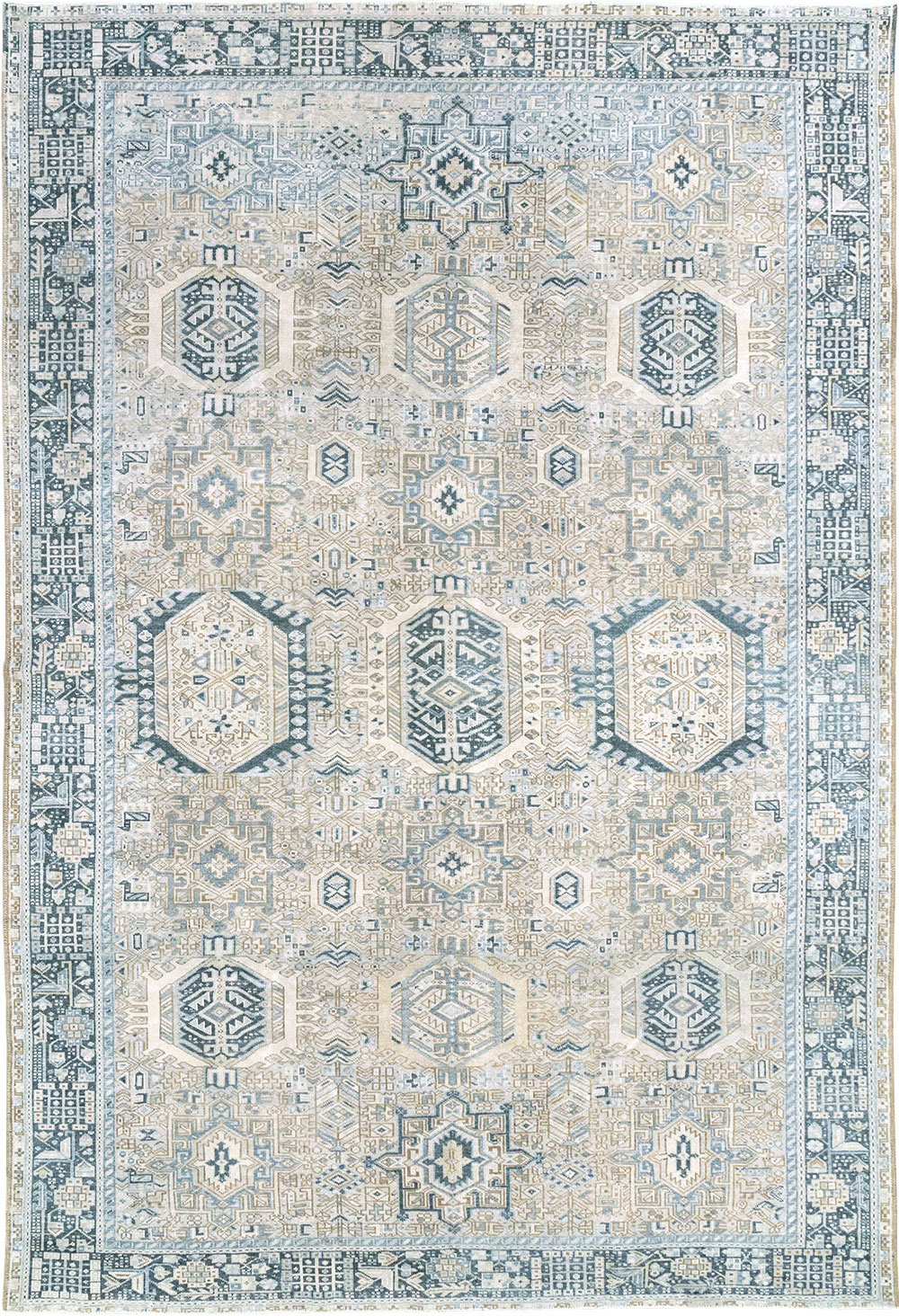 Vintage Persian Karajeh Accent Carpet, No.33194 - Galerie Shabab